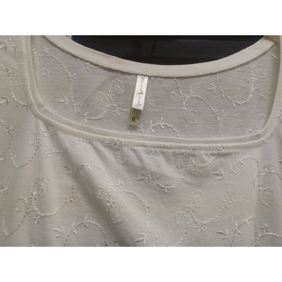 Vintage White Stag Women's Top XL White with Embroidery - Picture 3 of 5